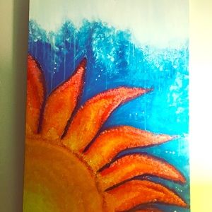 Acrylic, oil, & watercolor painting